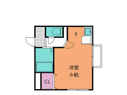 サンライトイン高岡7(ワンルーム/4階)の間取り写真