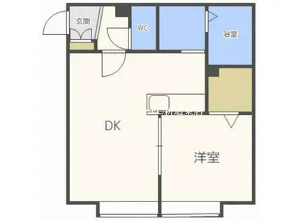 エクセレントN27(1LDK/1階)の間取り写真