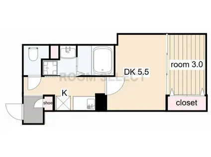 LUORE池下(2K/1階)の間取り写真