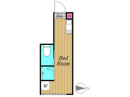 サークルハウス太子堂(ワンルーム/1階)の間取り写真