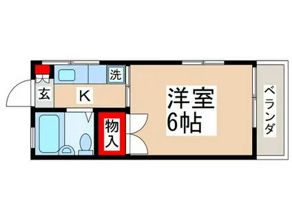 メゾン・コスモ(1K/1階)の間取り写真