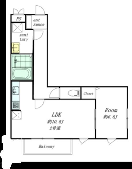 MAISON SA VIII(1LDK/3階)の間取り写真
