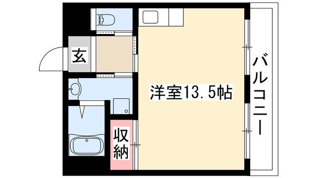 アネックス池下(ワンルーム/2階)の間取り写真