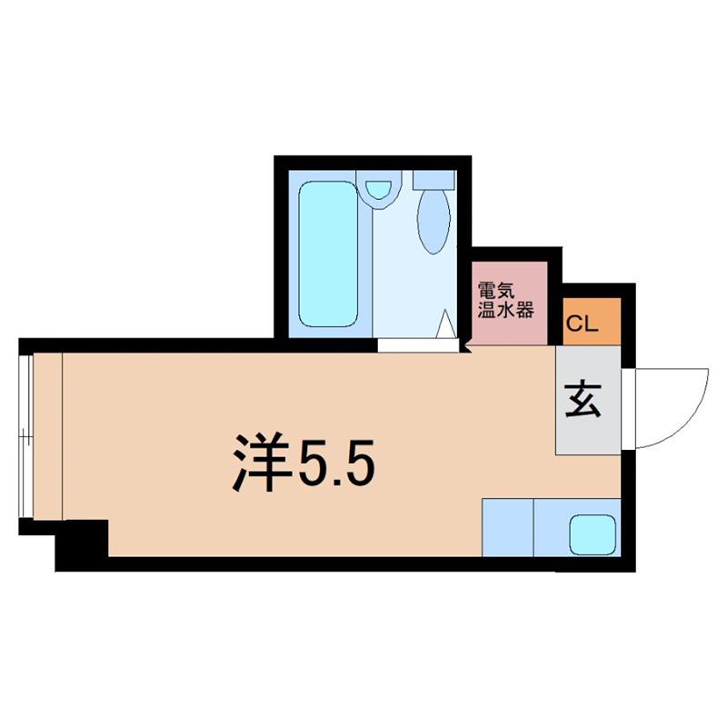 グランドハイツ蒲生(ワンルーム/3階)の間取り写真