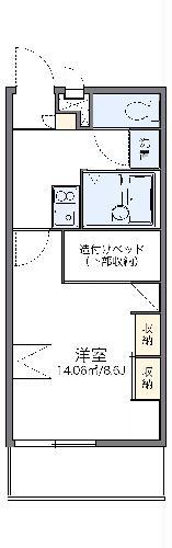 レオパレス東今宿(1K/3階)の間取り写真