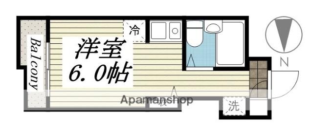 コンフォート長津田(ワンルーム/3階)の間取り写真