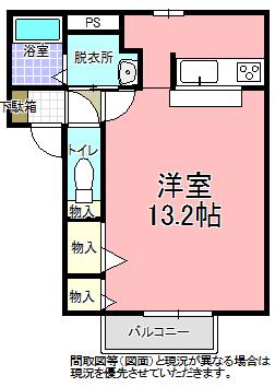 ネオ フォレスタ(ワンルーム/2階)の間取り写真