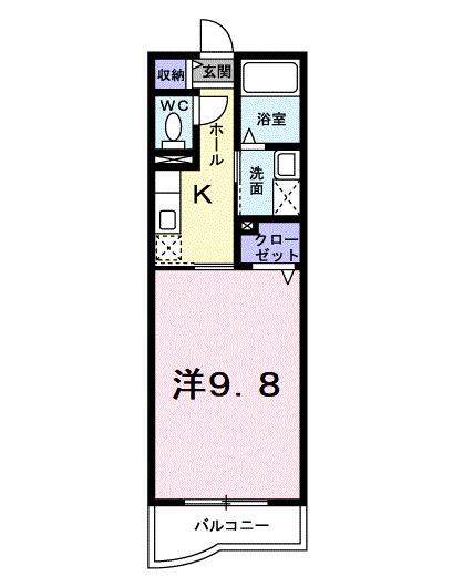 レジデンス・ファイン(1K/1階)の間取り写真