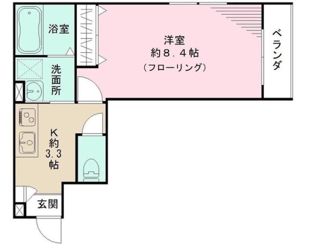 FORTRESS中野坂上(1K/3階)の間取り写真