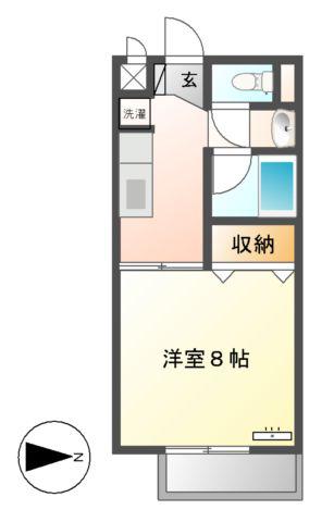サープラスワン町田(1K/1階)の間取り写真