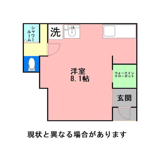 JR久大本線 由布院駅 徒歩10分 2階建 築9年(ワンルーム/1階)の間取り写真