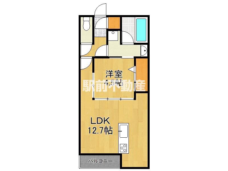 フォーティスMGH(1LDK/3階)の間取り写真
