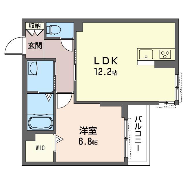 サンフェリーチェ(1LDK/2階)の間取り写真