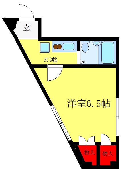 エヴァーグリーン本郷(1K/3階)の間取り写真