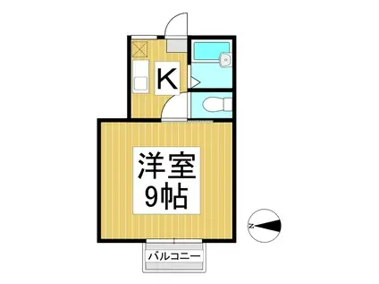 コーポMSY(1K/1階)の間取り写真