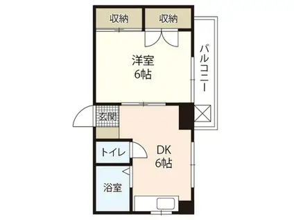 ネクスティトヨタ(1DK/3階)の間取り写真