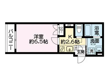 マーブルコレクション(1K/3階)の間取り写真