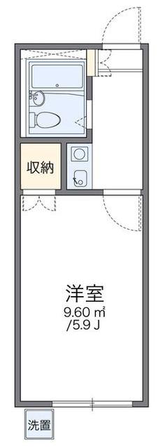 レオパレスエクセル領家(1K/1階)の間取り写真
