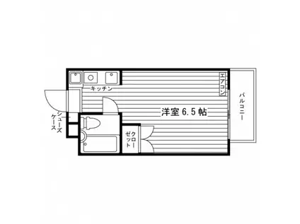 メゾンメルベーユ(ワンルーム/4階)の間取り写真