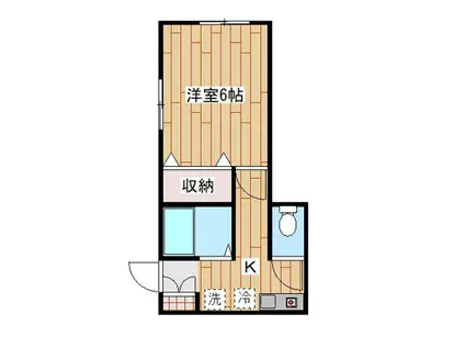 ボナール・ソフィア宮崎台(1K/1階)の間取り写真