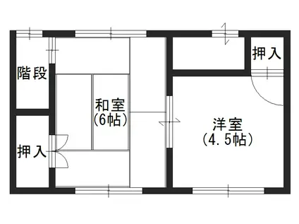 地下鉄海岸線 駒ケ林駅 徒歩9分 2階建 築52年(3DK/1階)の間取り写真