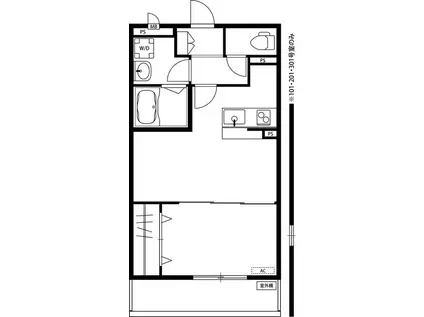 リブリ・コイノニア(1LDK/1階)の間取り写真