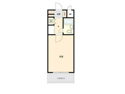 スカイコート橋本第3(1K/1階)の間取り写真