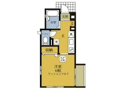 RACINEラシーヌ(1K/1階)の間取り写真