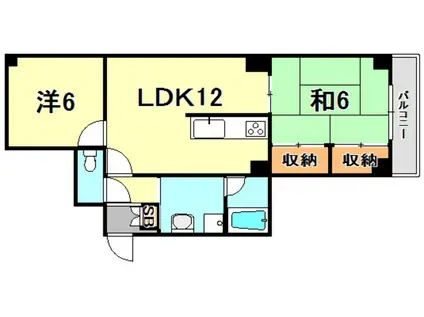 グレーテル森(2LDK/4階)の間取り写真