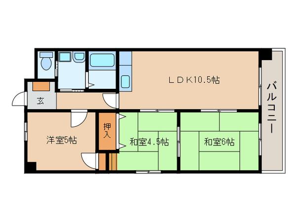 和光麻里布レジデンス壱番館(3LDK/10階)の間取り写真