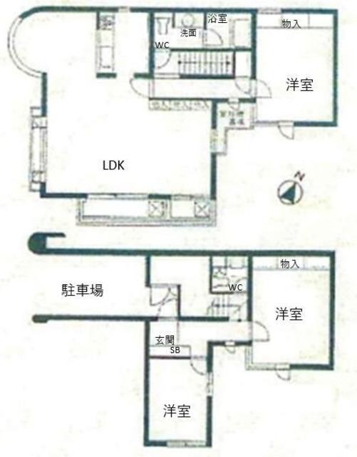 JLBグランエクリュ明大前III(3LDK/1階)の間取り写真