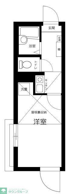 HIDAMARI OHGI(1K/3階)の間取り写真