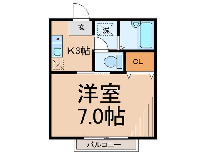 グレース恵比寿(1K/1階)の間取り写真
