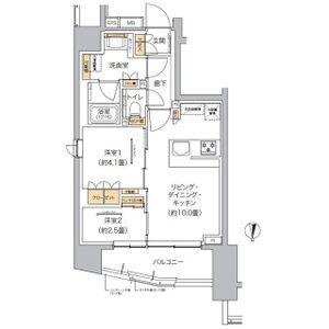 リビオメゾン東池袋(2LDK/6階)の間取り写真