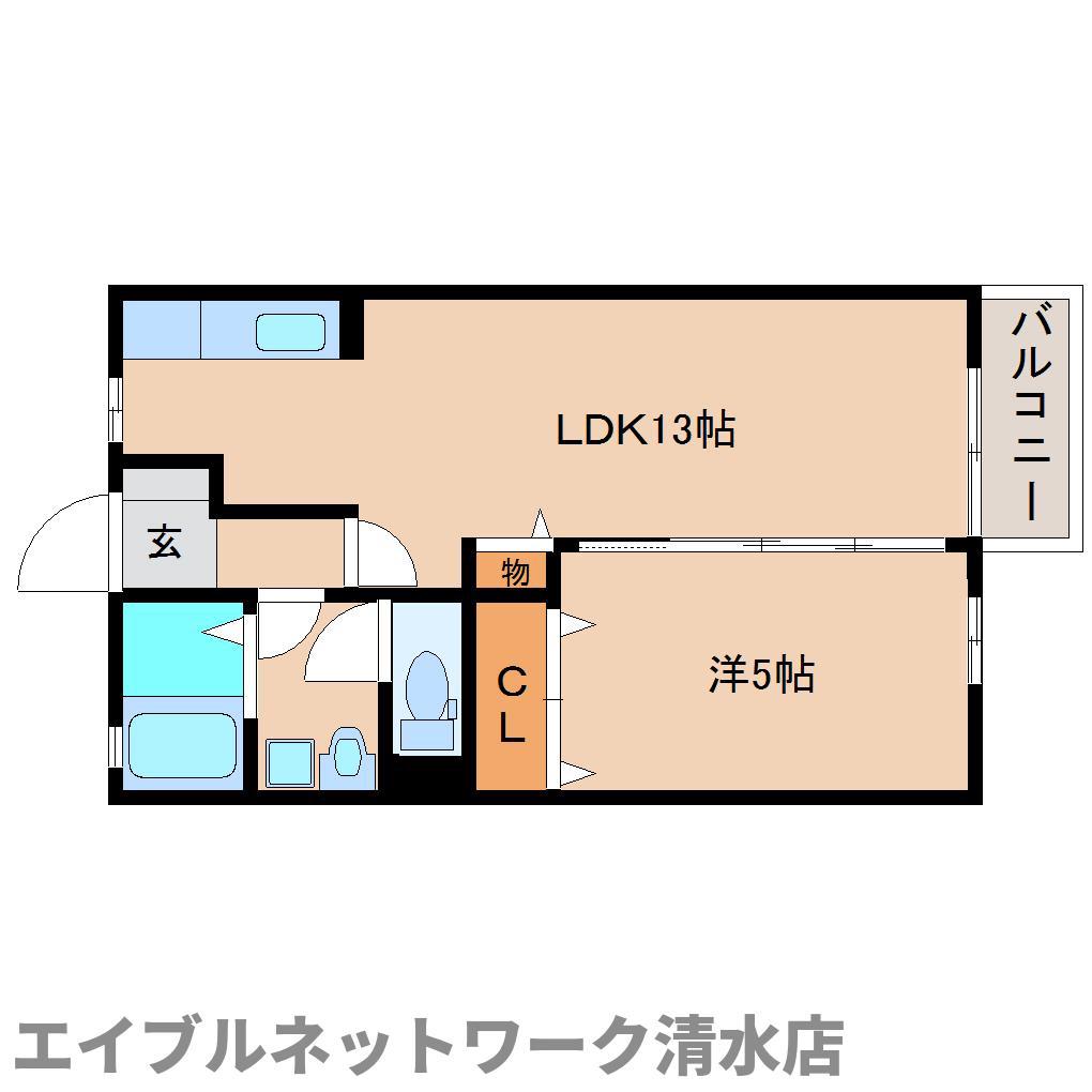 エスポワール・M(1LDK/1階)の間取り写真