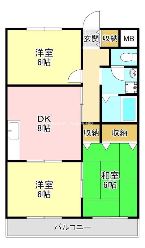 アミューレット光明池(3LDK/2階)の間取り写真