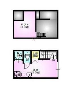VILLEST 町屋(ワンルーム/2階)の間取り写真