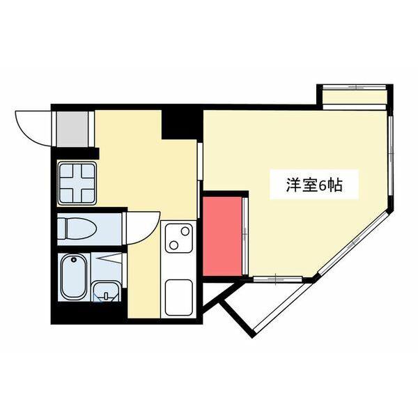 メゾン覚王山(1K/7階)の間取り写真