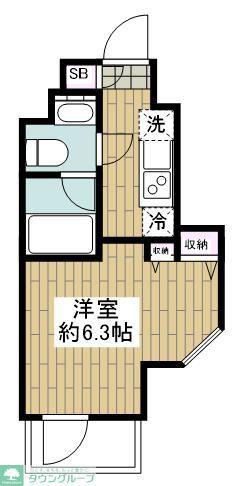 クレヴィアリグゼ南品川(1K/5階)の間取り写真