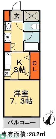 本町アンディ(1K/2階)の間取り写真