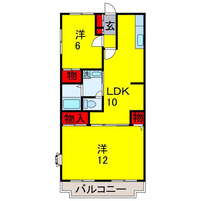 グランドパストラル51(3LDK/1階)の間取り写真