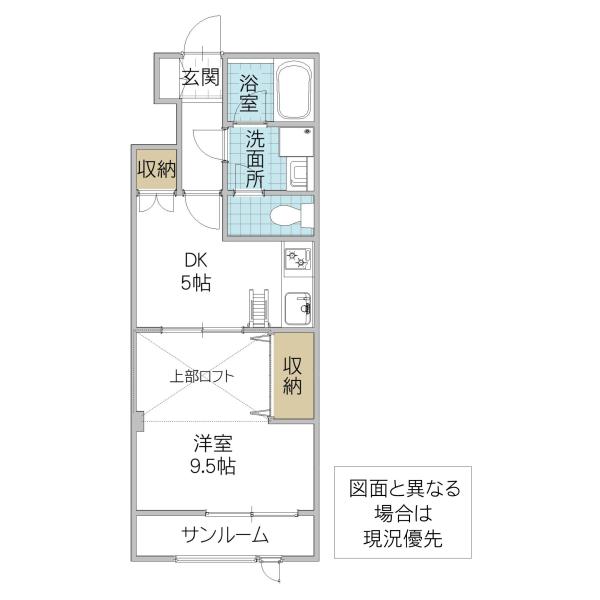 グランドパレスNS-10(1DK/2階)の間取り写真
