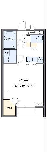 レオパレスぽぽら(1K/2階)の間取り写真