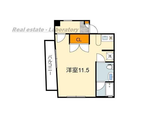 第3岩切ビル(ワンルーム/5階)の間取り写真