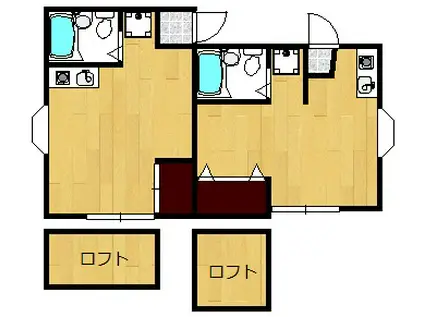 イワコーパレス上郷(ワンルーム/1階)の間取り写真