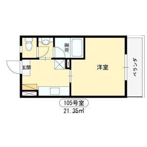 ファーストマンション(1K/1階)の間取り写真