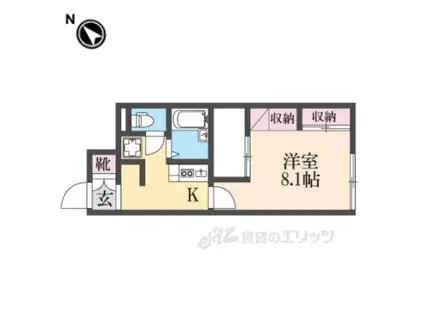 レオパレス東園田Ⅱ(1K/1階)の間取り写真