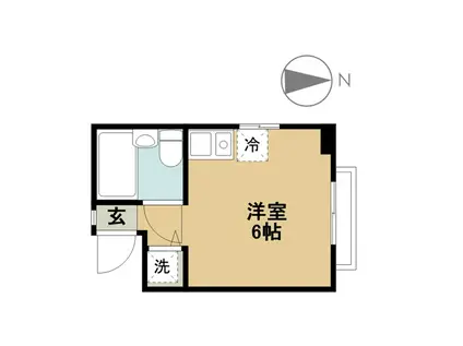 ドエル高島(ワンルーム/4階)の間取り写真