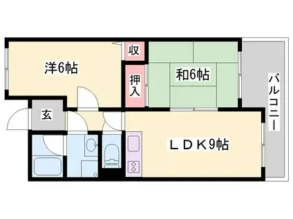 ブリ―ジェ姫路(3LDK/7階)の間取り写真