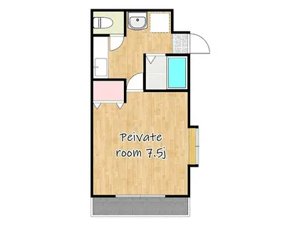 BMビルII(1K/3階)の間取り写真